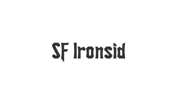 SF Ironsides font thumb